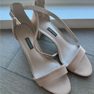 Nine West Women's Beige Strappy Heels